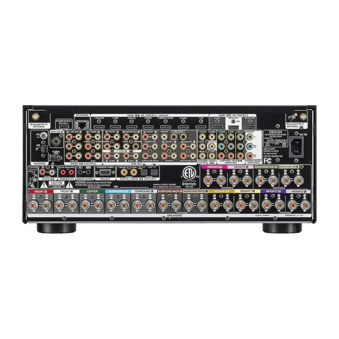 Denon AVRX8500HA | Récepteur AV 13.2 canaux - Réseau - Cinéma maison - Amplificateur de puissance monolithique - Bluetooth - Wi-Fi - 8K - HEOS - Noir-SONXPLUS Rimouski