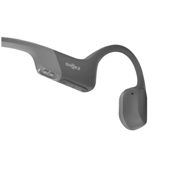SHOKZ OpenRun | Écouteurs à conduction osseuse - Sport - Bluetooth - 8 Heures d'autonomie - Gris-SONXPLUS Rimouski