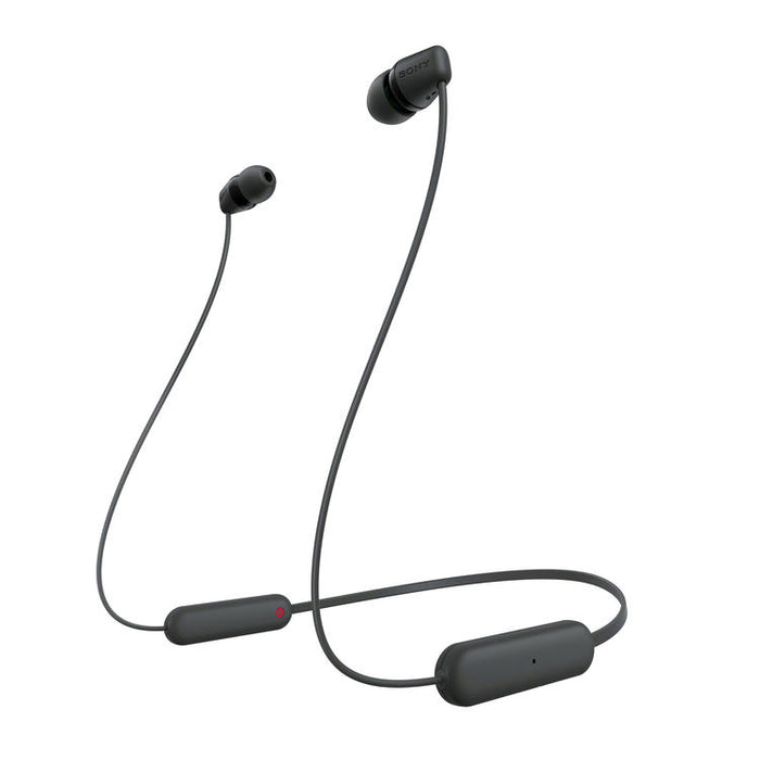 Sony WI-C100 | Écouteurs intra-auriculaires - Sans fil - Bluetooth - Autour du cou - Microphone - IPX4 - Noir-SONXPLUS Rimouski