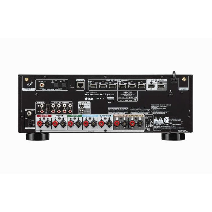 Denon AVRS970H | Récepteur AV - 7.2 canaux d'amplification - Cinéma maison - 8K - HEOS - Noir-SONXPLUS Rimouski