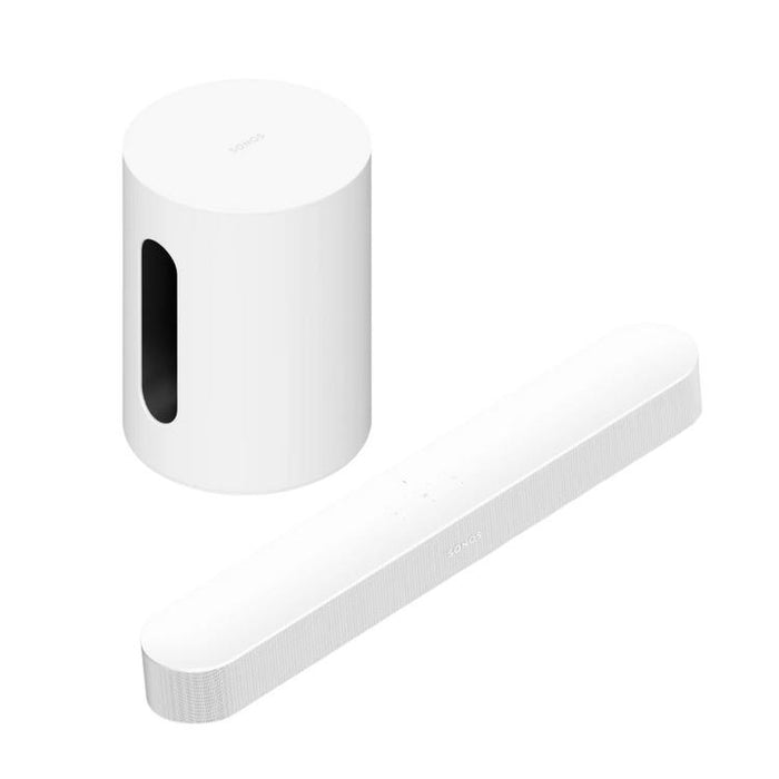 Sonos | Ensemble de divertissement avec Beam (Gén.2) et Mini-Sub - Blanc-SONXPLUS Rimouski