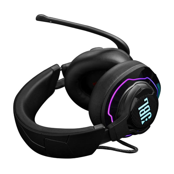 JBL Quantum 910 | Casque de jeu Pro circum-auriculaire - Sans Fil - Éclairage RGB - Réduction de bruit - Noir-SONXPLUS Rimouski