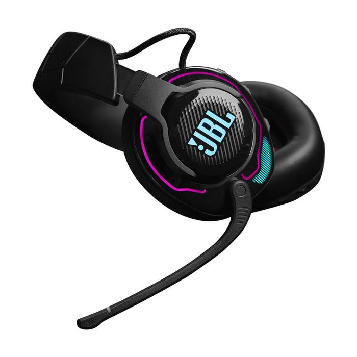 JBL Quantum 910 | Casque de jeu Pro circum-auriculaire - Sans Fil - Éclairage RGB - Réduction de bruit - Noir-SONXPLUS Rimouski