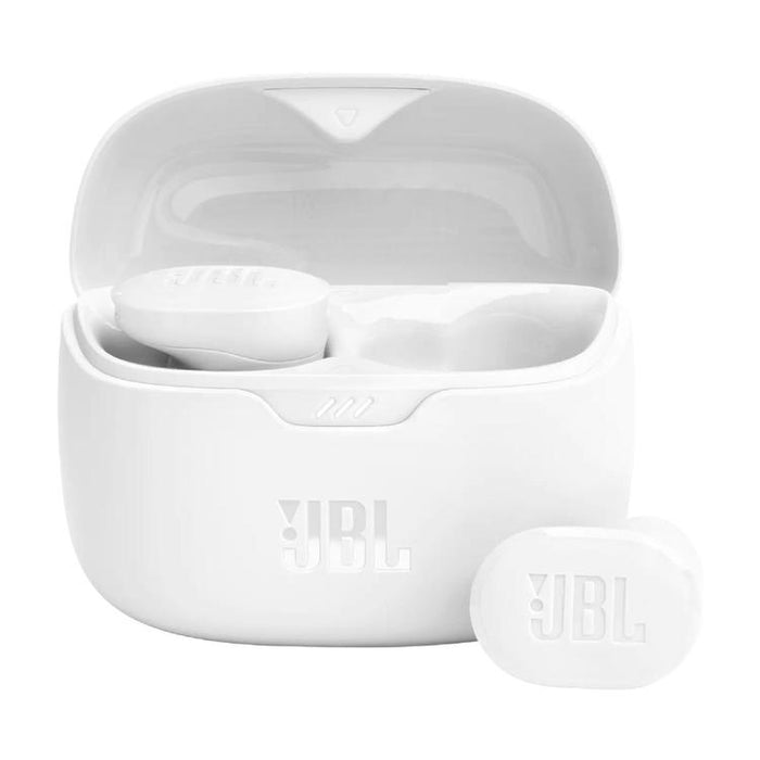 JBL Tune Buds | Écouteurs intra-auriculaires - 100% Sans fil - Bluetooth - Réduction de bruit - 4 microphones - Blanc-SONXPLUS Rimouski