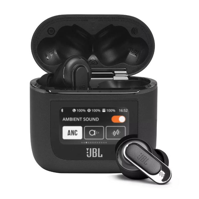 JBL TOUR PRO 2 | Écouteurs intra-auriculaires - Sans fil - Bluetooth - True ANC - 6 microphones - Étui intelligent - Noir-SONXPLUS Rimouski