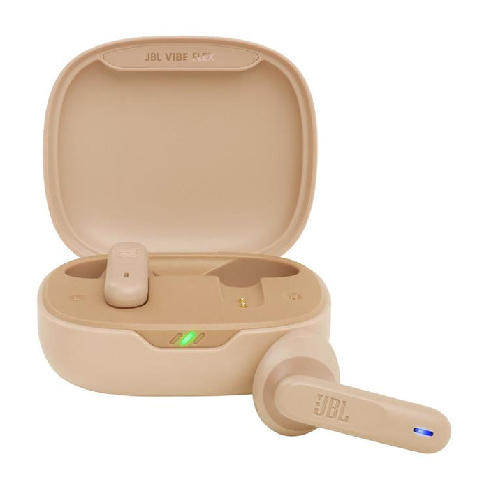 JBL Vibe Flex | Écouteurs intra-auriculaires - Sans fil - Bluetooth - Conception Stick-open - Technologie Smart Ambient - Beige-SONXPLUS Rimouski