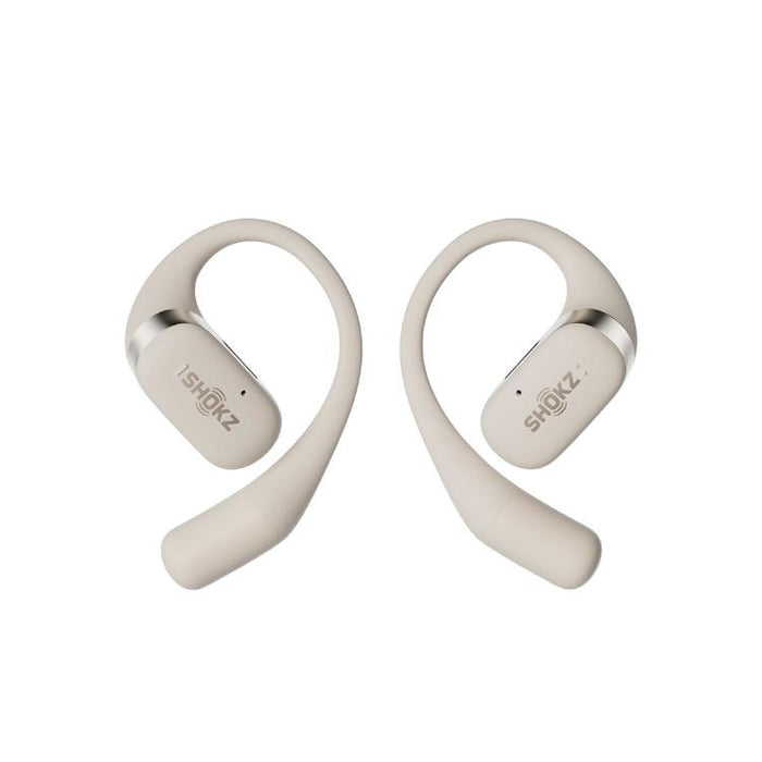 SHOKZ OpenFit | Écouteurs à oreilles ouvertes - Jusqu'à 28 heures d'écoute - Bluetooth - Beige-SONXPLUS Rimouski