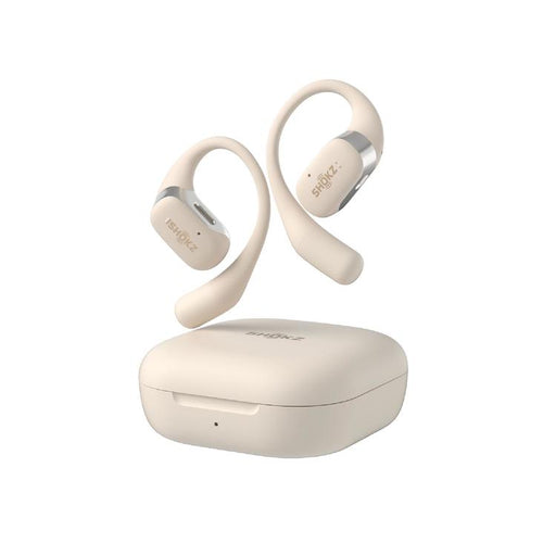 SHOKZ OpenFit | Écouteurs à oreilles ouvertes - Jusqu'à 28 heures d'écoute - Bluetooth - Beige-SONXPLUS Rimouski