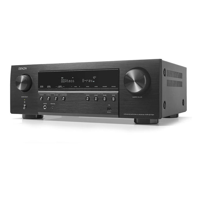 Denon AVR-S770H | Récepteur AV - 7.2 canaux - Cinéma maison - 8K - HEOS intégré - 75W - Noir-SONXPLUS Rimouski
