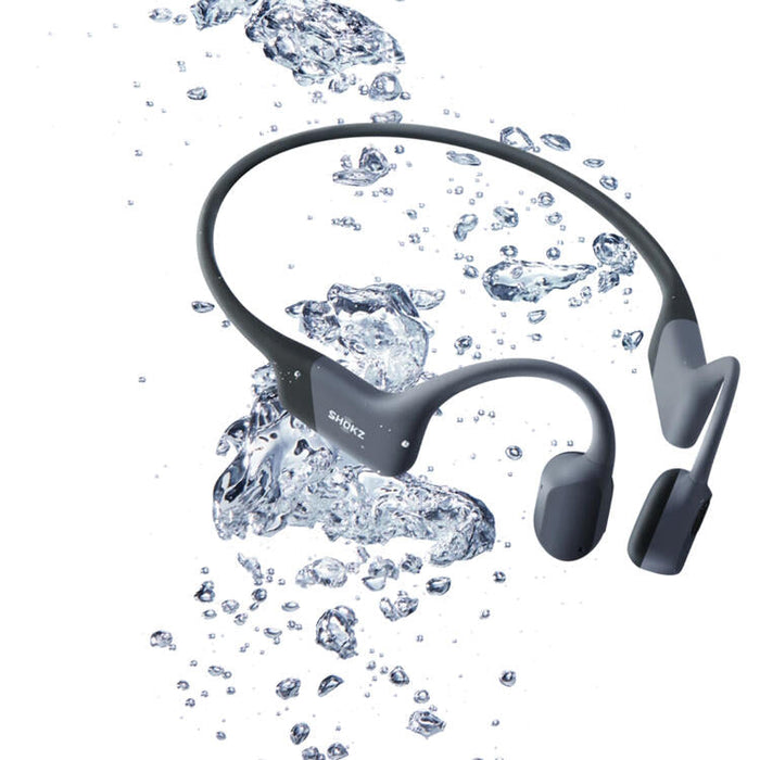 SHOKZ OpenSwim Pro | Écouteurs à conduction osseuse - Pour Natation - Bluetooth - IP68 - 9 Heures d'autonomie - Gris-SONXPLUS Rimouski
