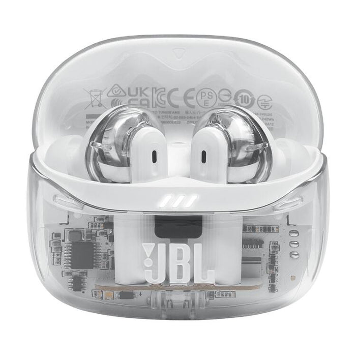 JBL Tune Beam 2 | Écouteurs intra-auriculaires - 100% Sans fil - Bluetooth - Smart Ambient - 6 Microphones - Blanc Fantôme-SONXPLUS Rimouski