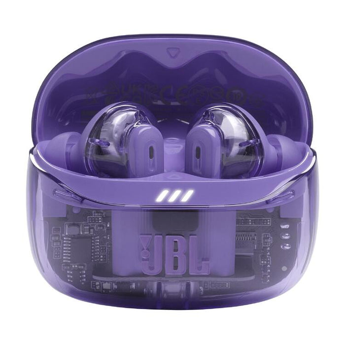 JBL Tune Beam 2 | Écouteurs intra-auriculaires - 100% Sans fil - Bluetooth - Smart Ambient - 6 Microphones - Mauve Fantôme-SONXPLUS Rimouski