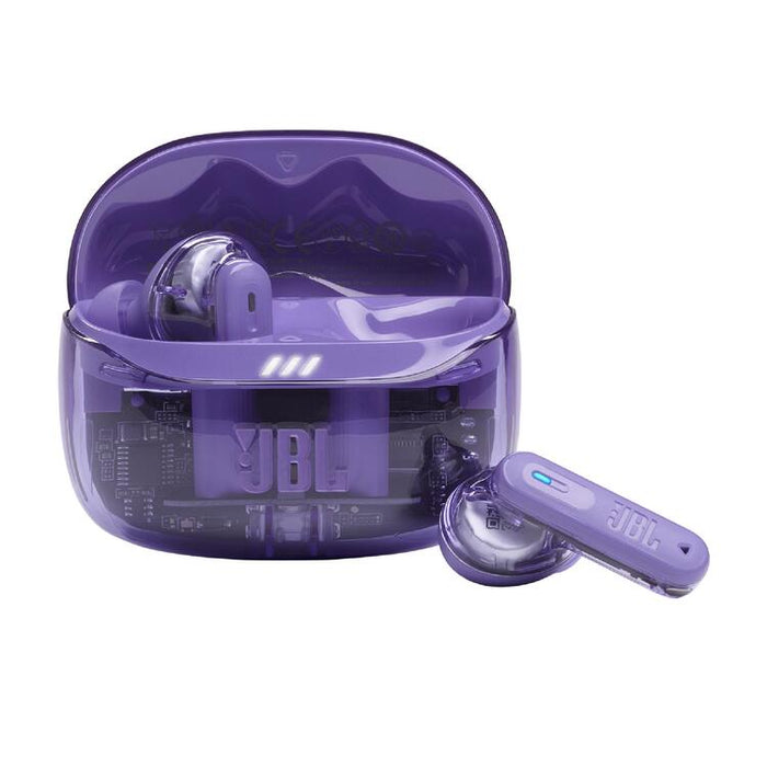 JBL Tune Beam 2 | Écouteurs intra-auriculaires - 100% Sans fil - Bluetooth - Smart Ambient - 6 Microphones - Mauve Fantôme-SONXPLUS Rimouski
