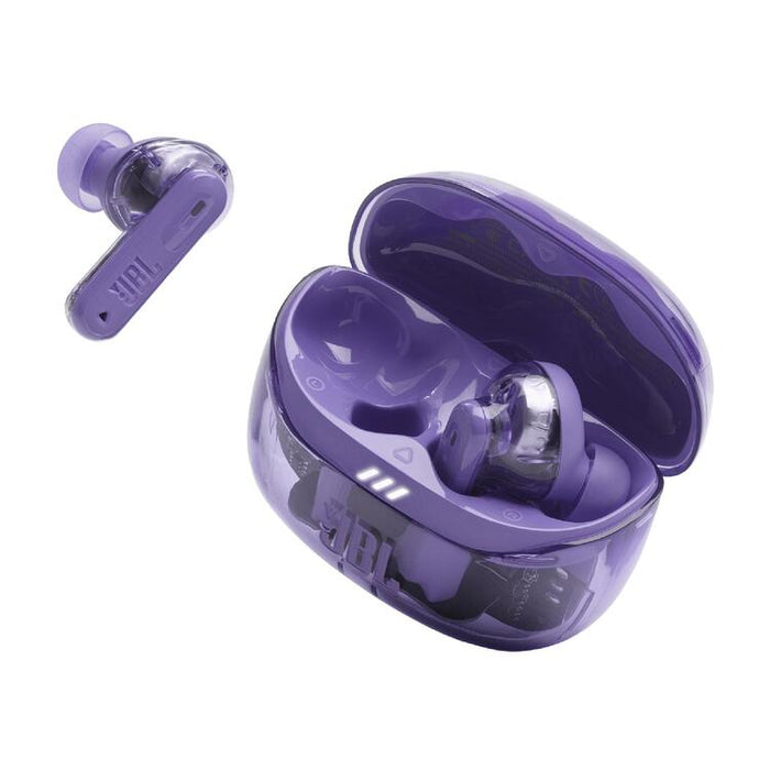 JBL Tune Beam 2 | Écouteurs intra-auriculaires - 100% Sans fil - Bluetooth - Smart Ambient - 6 Microphones - Mauve Fantôme-SONXPLUS Rimouski