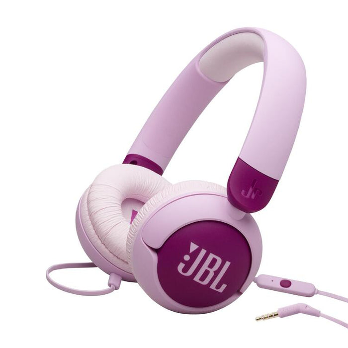 JBL JR320 | Écouteurs filaires circum-auriculaires pour enfant - JBL Safe Sound - Microphone - Mauve-SONXPLUS Rimouski