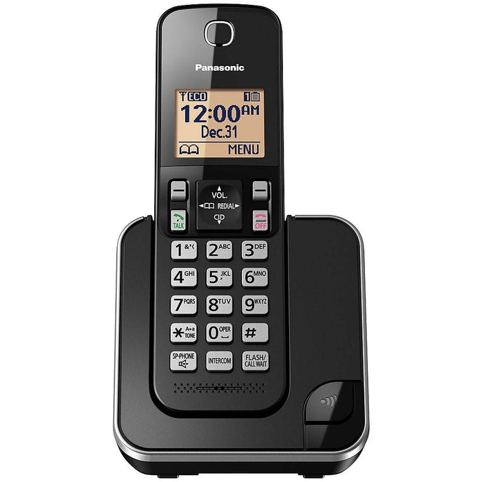 Panasonic KX-TGC380B | Téléphone sans fil - 1 combiné - Noir-SONXPLUS Rimouski
