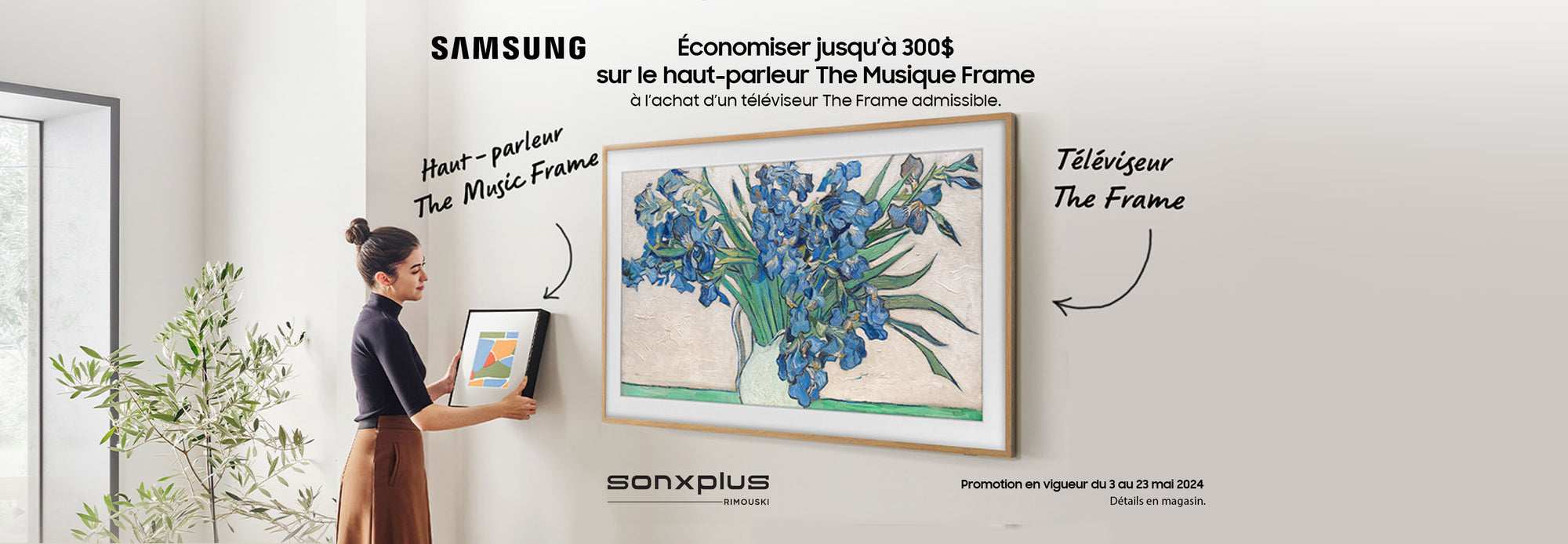 Promo Samsung The Music Frame | SONXPLUS Rimouski