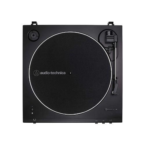 Audio Technica AT-LP60XBTBK | Table tournante Stéréo - Sans fil - Bluetooth - Entraînement par courroie - Entièrement automatique - Noir-SONXPLUS Rimouski