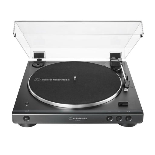 Audio Technica AT-LP60XBTBK | Table tournante Stéréo - Sans fil - Bluetooth - Entraînement par courroie - Entièrement automatique - Noir-SONXPLUS Rimouski