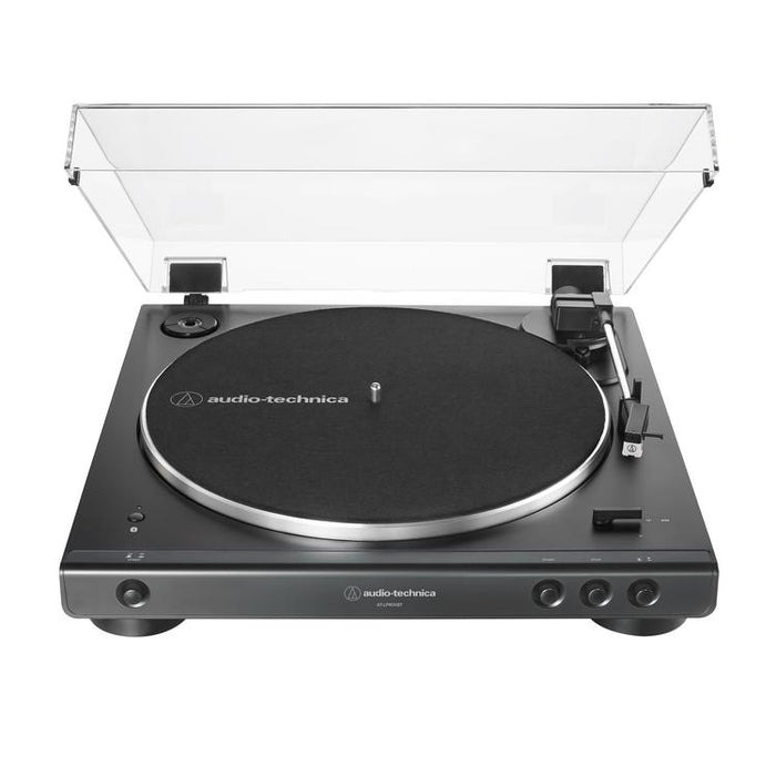 Audio Technica AT-LP60XBTBK | Table tournante Stéréo - Sans fil - Bluetooth - Entraînement par courroie - Entièrement automatique - Noir-SONXPLUS Rimouski