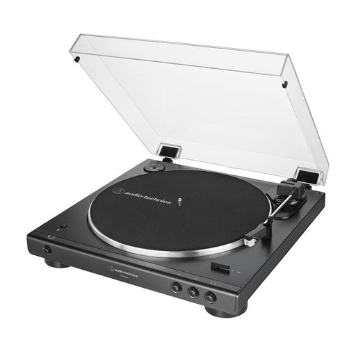 Audio Technica AT-LP60XBTBK | Table tournante Stéréo - Sans fil - Bluetooth - Entraînement par courroie - Entièrement automatique - Noir-SONXPLUS Rimouski