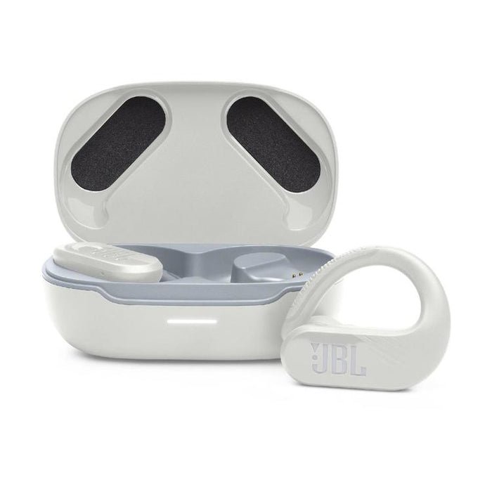 JBL Endurance Peak III | Écouteurs Sport intra-auriculaires - 100% Sans fil - Étanche - Conception Powerhook - Blanc-SONXPLUS Rimouski