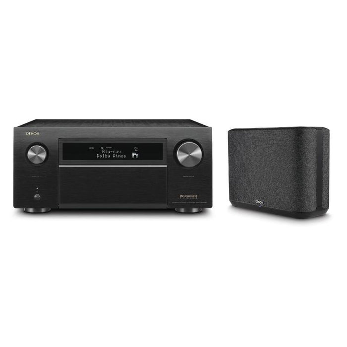 Denon AVRX8500HA & HOME250 | Ensemble Récepteur AV 13.2 canaux et haut-parleur sans-fil - Cinéma maison - Bluetooth - Wi-Fi - 8K - HEOS - Noir-SONXPLUS Rimouski