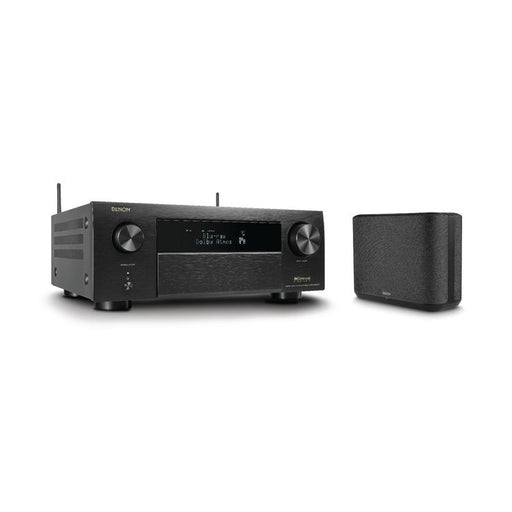 Denon AVRX4800H & HOME250 | Récepteur AV 9.4 canaux et haut-parleur sans-fil - 8K - Auro 3D - Cinéma maison - HEOS - Noir-SONXPLUS Rimouski