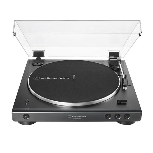 Audio Technica AT-LP60XBT-USB-BK | Table tournante Stéréo - Entièrement automatique - Entraînement par courroie - USB - Bluetooth - Noir-SONXPLUS Rimouski