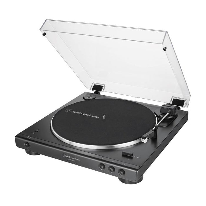 Audio Technica AT-LP60XBT-USB-BK | Table tournante Stéréo - Entièrement automatique - Entraînement par courroie - USB - Bluetooth - Noir-SONXPLUS Rimouski