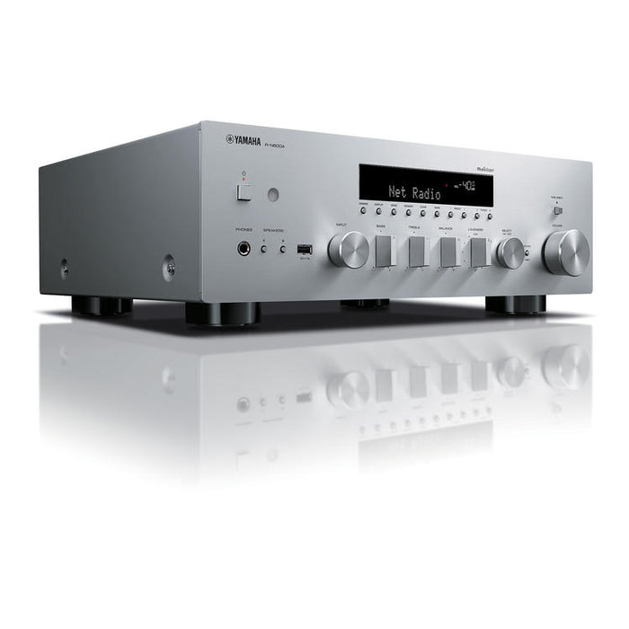 Yamaha R-N600A | Récepteur réseau/stéréo - MusicCast - Bluetooth - Wi-Fi - AirPlay 2 - Argent-SONXPLUS Rimouski