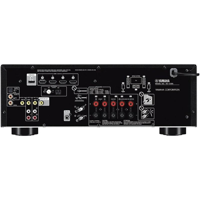 Yamaha RX-V385B | Récepteur AV 5.1 Canaux - Bluetooth - 4K - 70W - HDMI - YPAO - Noir-SONXPLUS.com