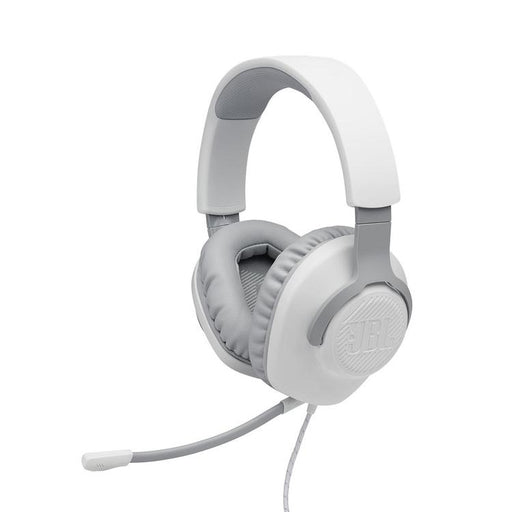 JBL Quantum 100 | Casque de jeu filaire circum-auriculaire - Blanc-SONXPLUS.com