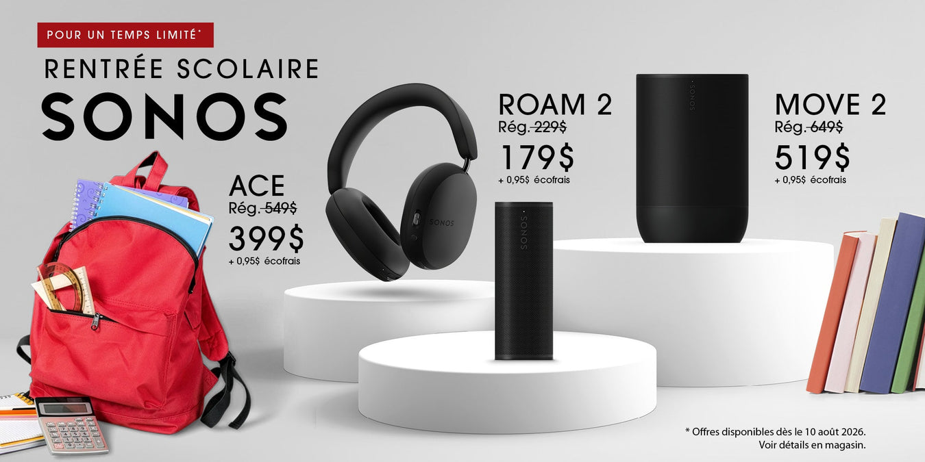 Promotion de la rentrée scolaire avec Sonos | SONXPLUS Rimouski