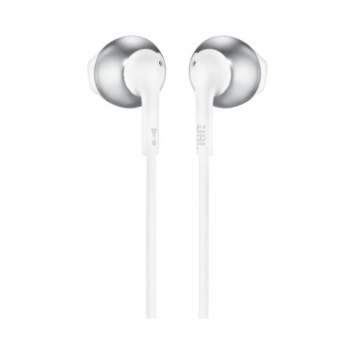 JBL Tune 205 | Wired in-ear headphones - JBL Pure Bass - Microphone - Chrome-SONXPLUS Rimouski