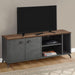 Monarch Specialties I 2831 | TV stand - 60" - Imitation wood - Medium brown - Grey imitation concrete-SONXPLUS Rimouski