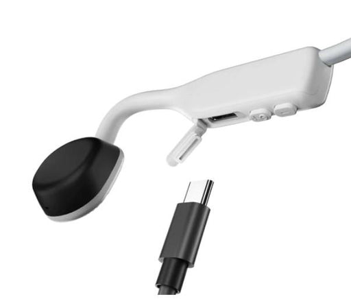 SHOKZ OpenMove | Écouteurs à conduction osseuse - Bluetooth - 6 Heures d'autonomie - Blanc Alpin-SONXPLUS Rimouski