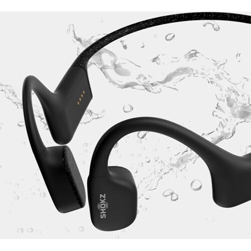 SHOKZ OpenSwim | Bone Conduction Headphones - For Swimming - Wireless - IP68 Waterproof - 8 Hours Battery Life - Black-SONXPLUS Rimouski
