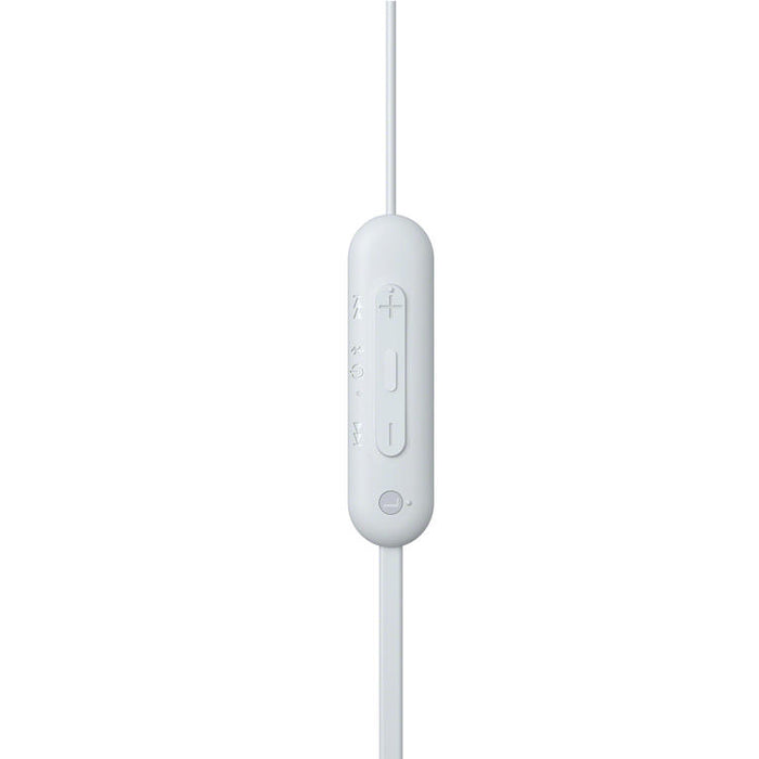 Sony WI-C100 | In-ear headphones - Wireless - Bluetooth - Around the neck - Microphone - IPX4 - White-SONXPLUS Rimouski