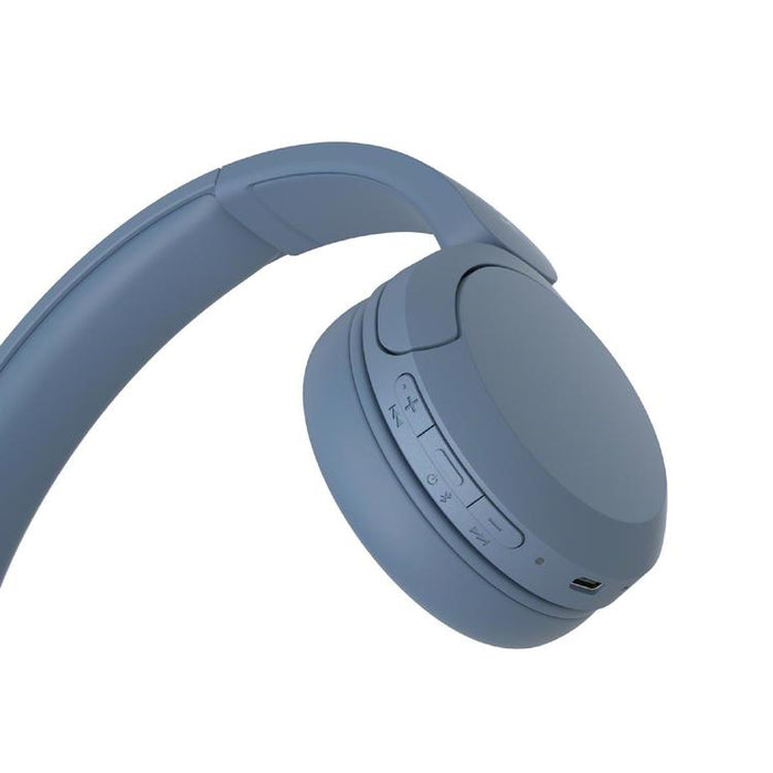 Sony WH-CH520 | Écouteurs supra-auriculaires - Sans fil - Bluetooth - Jusqu'à 50 heures d'autonomie - Bleu-SONXPLUS Rimouski