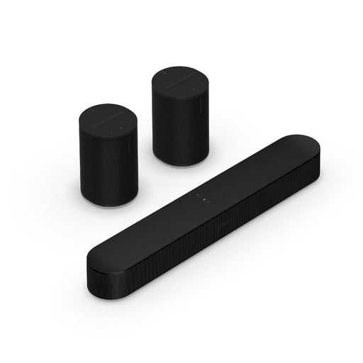 Sonos | Surround Sound System with Beam - 2 Era 100 + Beam - Black-SONXPLUS Rimouski