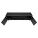 Monarch Specialties I 2781 | 72'' TV stand - Black base - With 2 wood effect doors-SONXPLUS Rimouski