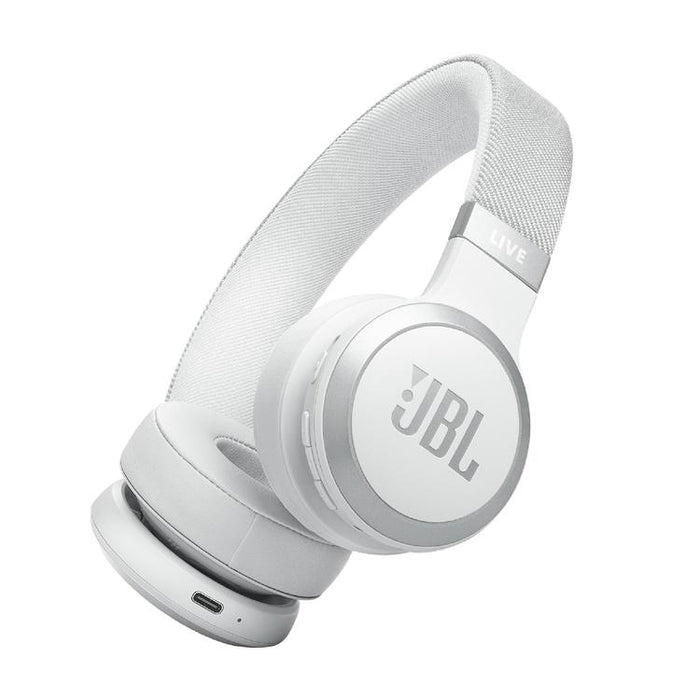 JBL Live 670NC | Around-ear headphones - Wireless - Bluetooth - White-SONXPLUS Rimouski