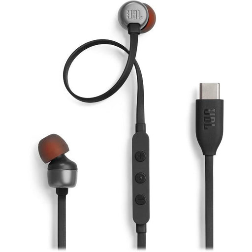JBL Tune 310C | In-ear headphones - Wired - USB-C - 3-button remote control - Black-Sonxplus Rimouski