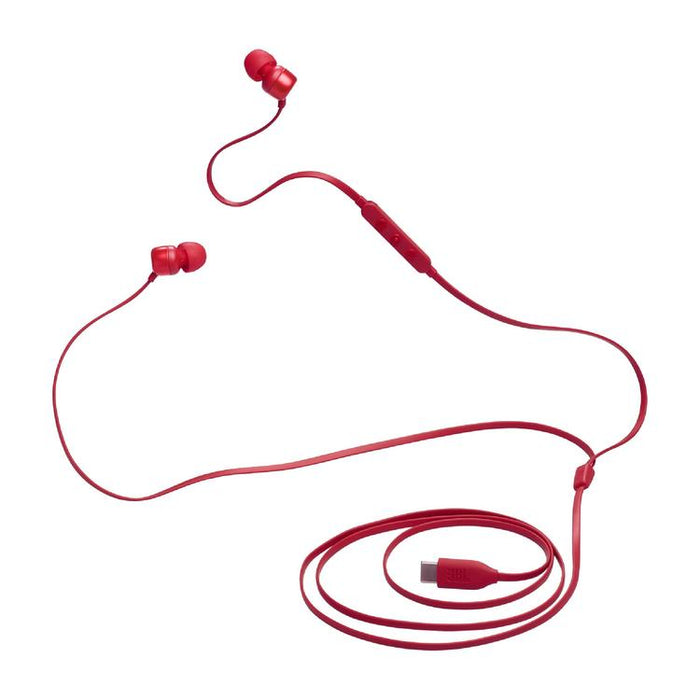 JBL Tune 310C | In-Ear Headphones - Wired - USB-C - 3 Button Remote Control - Red-SONXPLUS Rimouski