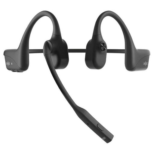 SHOKZ OpenComm2 | Écouteurs à conduction osseuse - Bluetooth - Microphone - Noir-SONXPLUS Rimouski