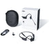 SHOKZ OpenComm2 USB-A | Bone Conduction Headphones - Bluetooth - USB-A Adapter - Microphone - Black-SONXPLUS Rimouski