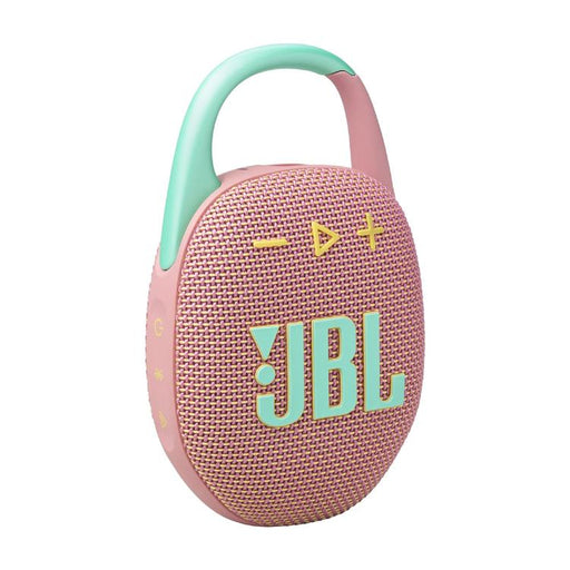 JBL Clip 5 | Haut-parleur à mousqueton portable - Bluetooth - IP67 - Rose-Sonxplus Rimouski