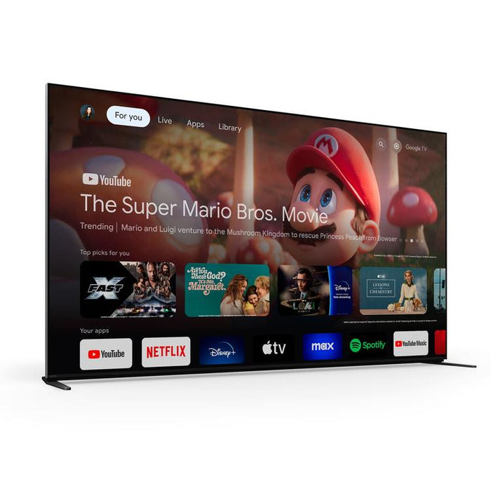 Sony BRAVIA 9 K-65XR90 | Téléviseur 65" - Mini DEL - Série XR90 - 4K HDR - Google TV-SONXPLUS Rimouski