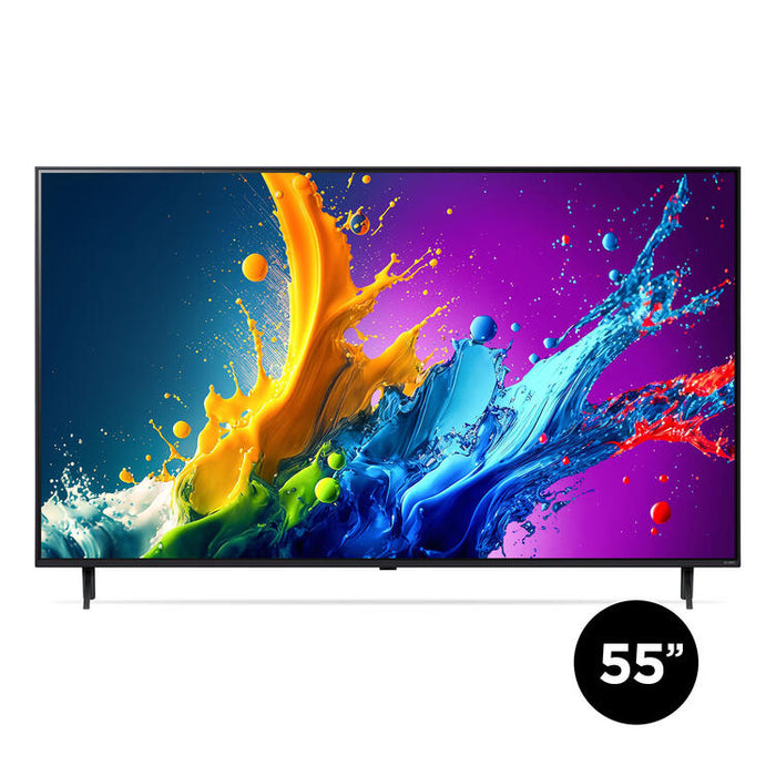 LG 55QNED80TUC | 55" QNED 4K Television - UHD 4K - QNED80 Series - 60Hz - Processor IA a5 4K Gen7 - Black-SONXPLUS Rimouski